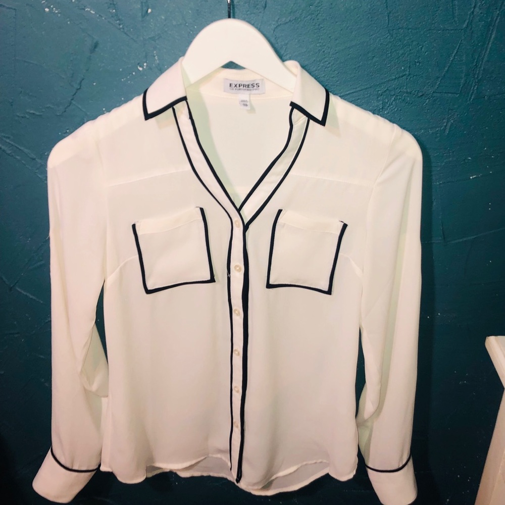 Express “The Portofino Shirt”- White&Black